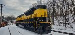 Rear view of freshly painted SD70M-2 4064 
